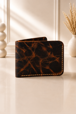 Obsidian Ember Bifold Wallet