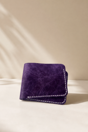 Purple Heritage Leather Wallet