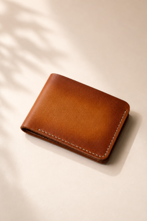 Cognac Classic Leather Wallet