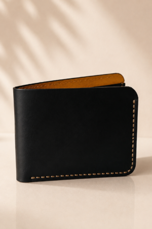 Amber Contrast Leather Wallet