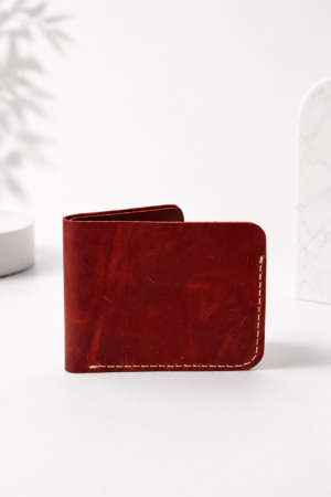 Burgundy Artisan Bifold Wallet