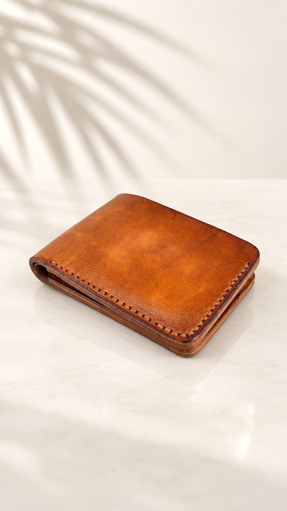 Dual-Compartment Four-Slot Bifold Wallet