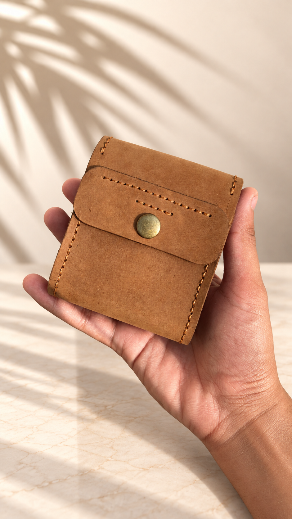 Compact Leather Card Wallet