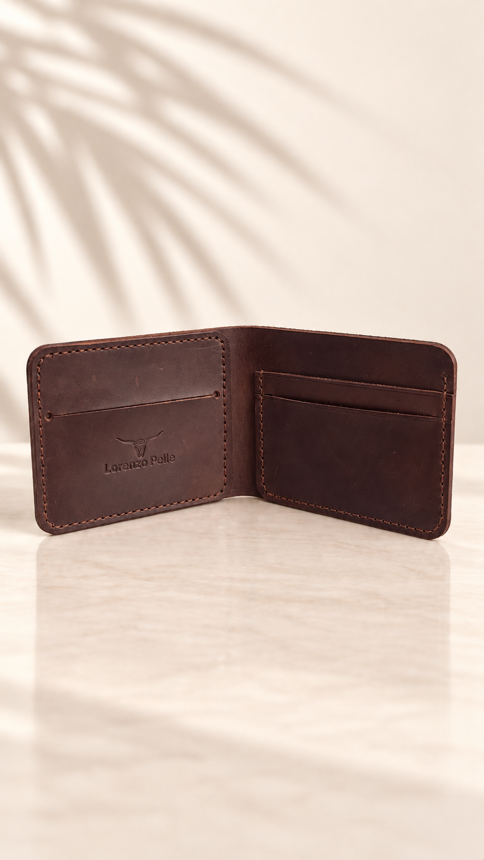The Mahogany Fold — Bifold Wallet