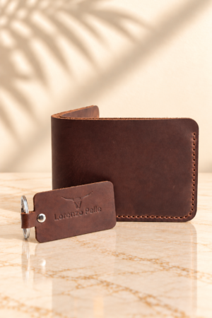 The Heritage Duo — Bifold Wallet & Keychain Set